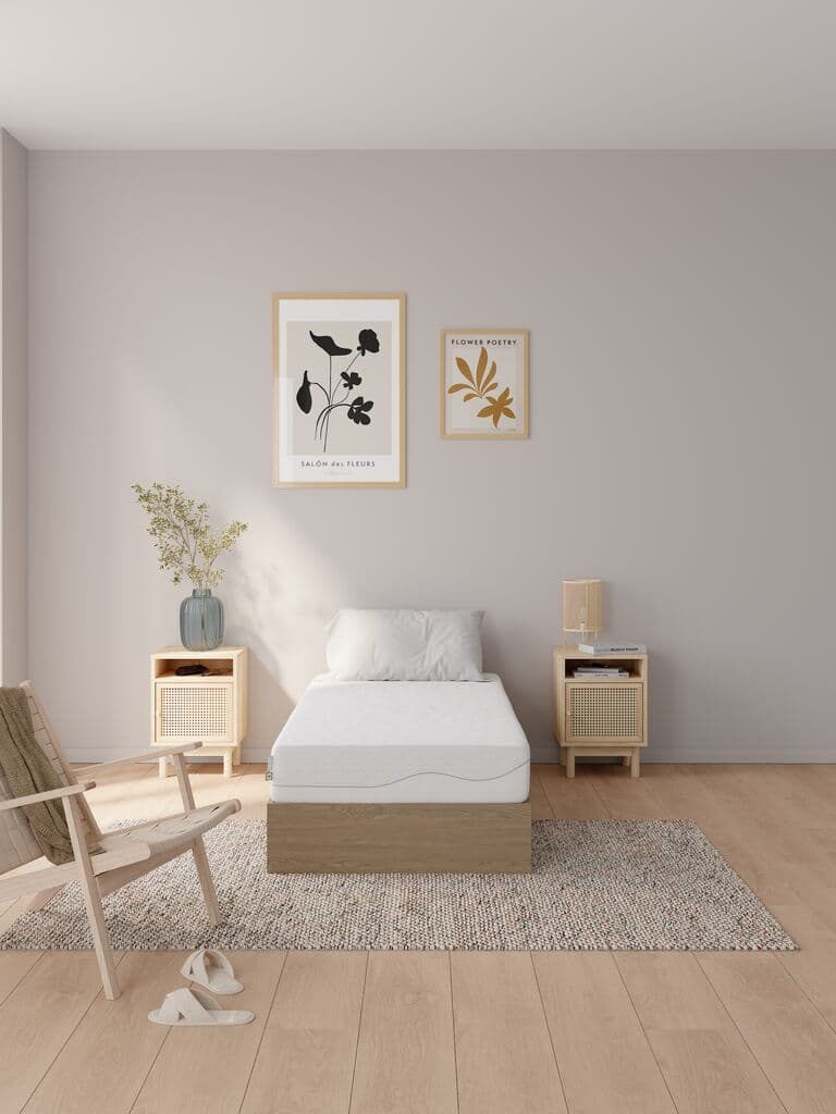 Colchão espuma 90x200cm WELLPUR KVITA GF85 branco