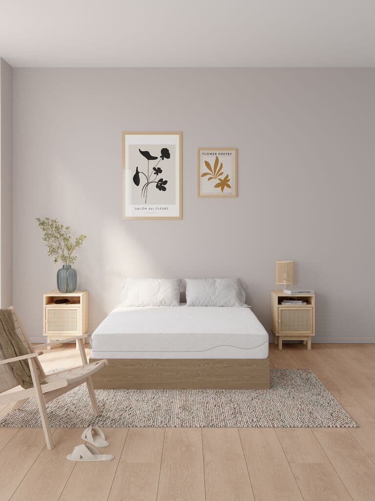 Colchão espuma 140x190cm WELLPUR KVITA GF85 branco