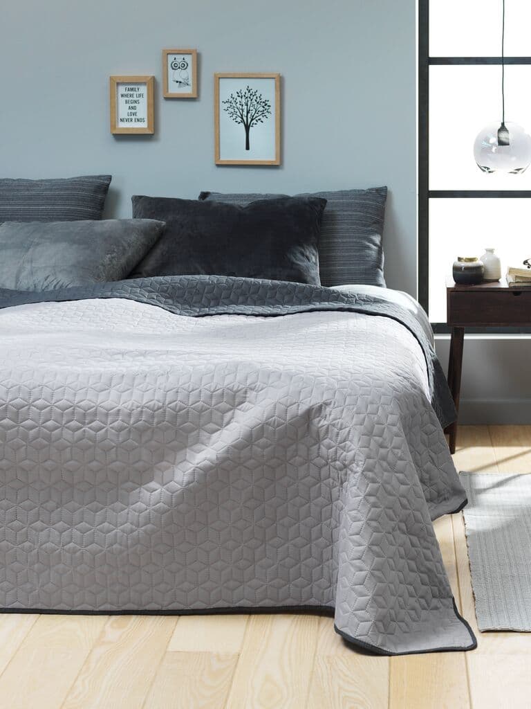 Colcha ROSENTRE 160x220 cinzento