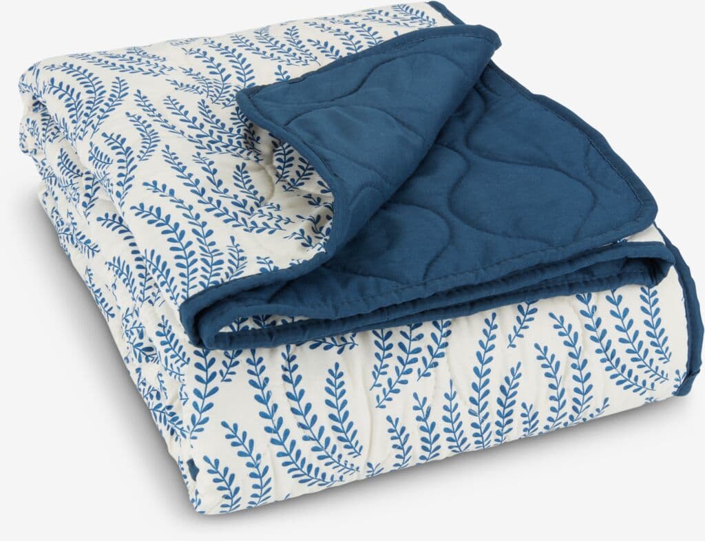 Manta acolchoada SOMMEREIK 130x170 azul/branco