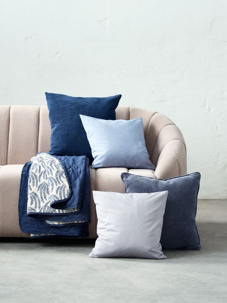 Manta acolchoada SOMMEREIK 130x170 azul/branco