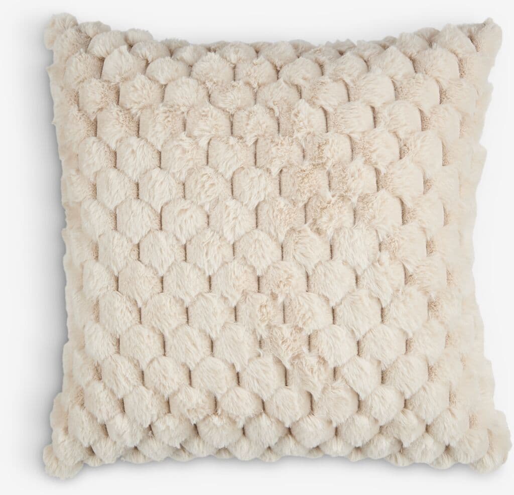 Almofada decorativa HVIDBLOMME 45x45 bege
