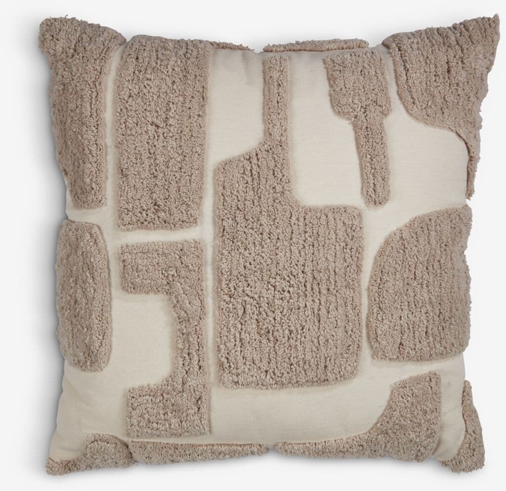 Almofada decorativa DVERGFAKS 45x45 cinzento/bege