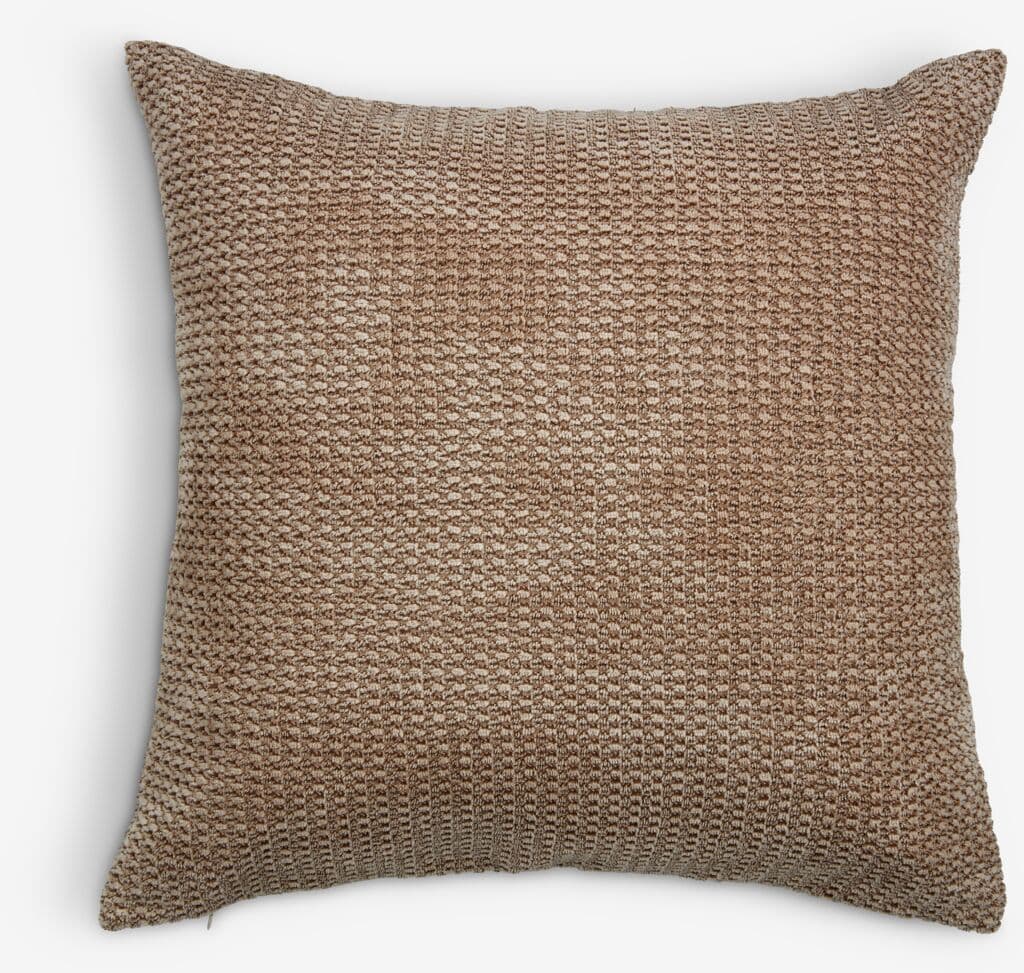 Almofada decorativa SKOGFIOL 45x45 creme/castanho