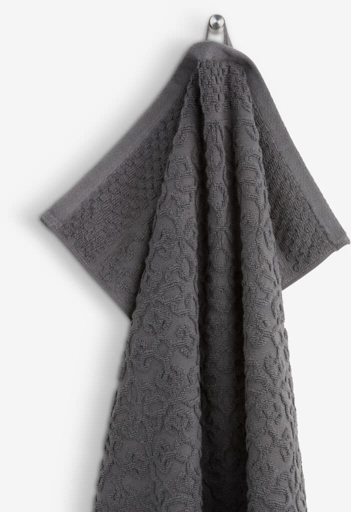 Toalha de mãos STIDSVIG 50x100 cinzento escuro KRONBORG