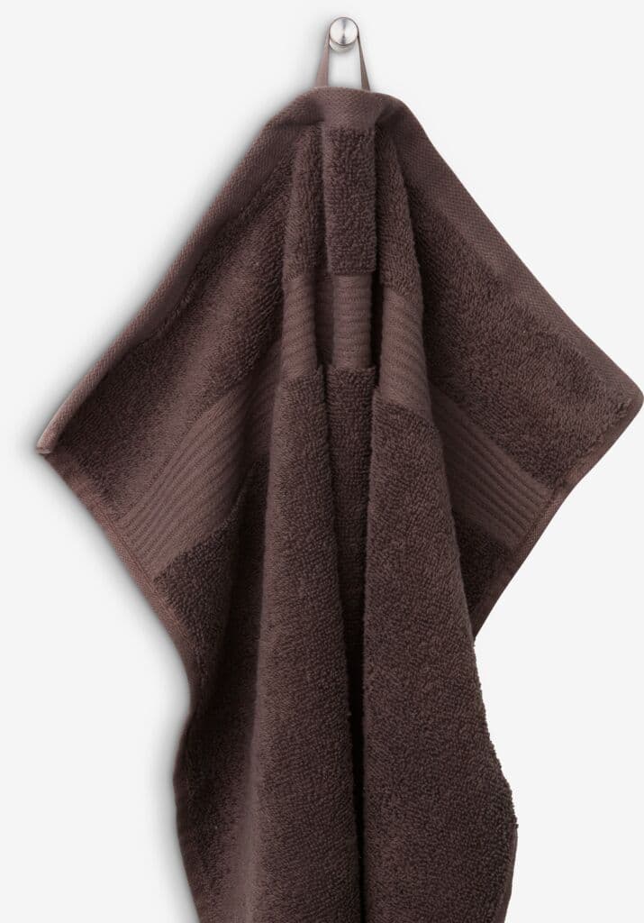 Toalha de mãos KARLSTAD 50x100 castanho escuro