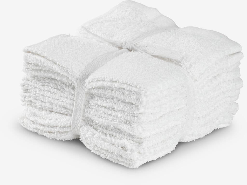 Toalha de rosto FLISBY 10 unidades branco