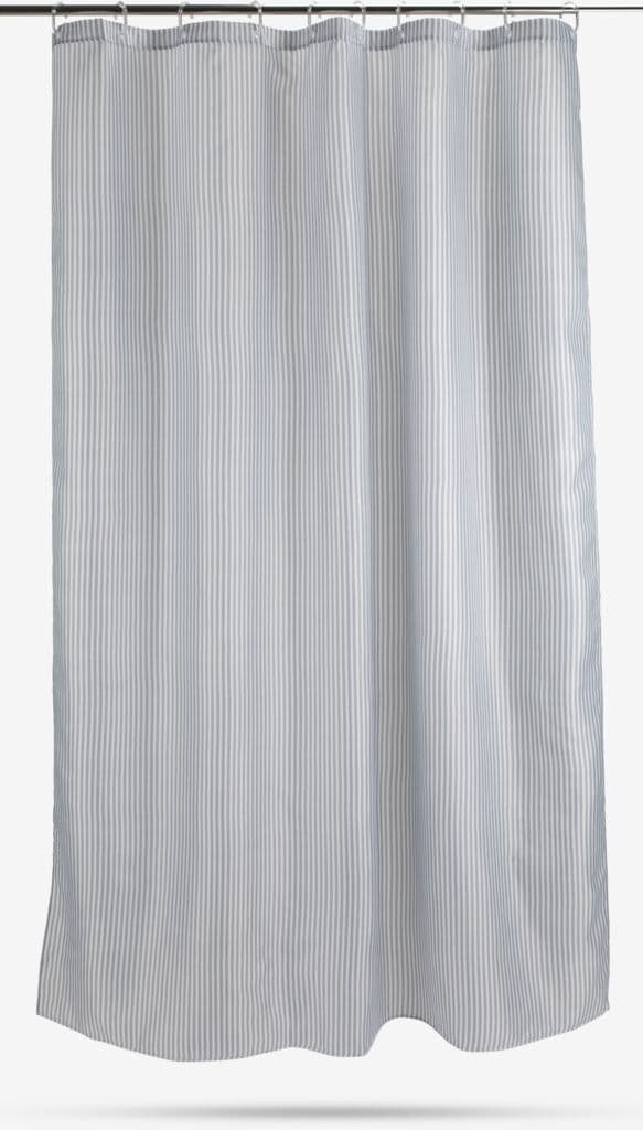 Cortina duche SUNDBY 180x200 cinzento/branco
