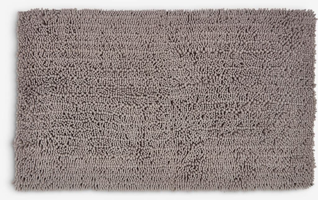 Tapete de casa de banho ROSVIK 70x120 chenile cinzento
