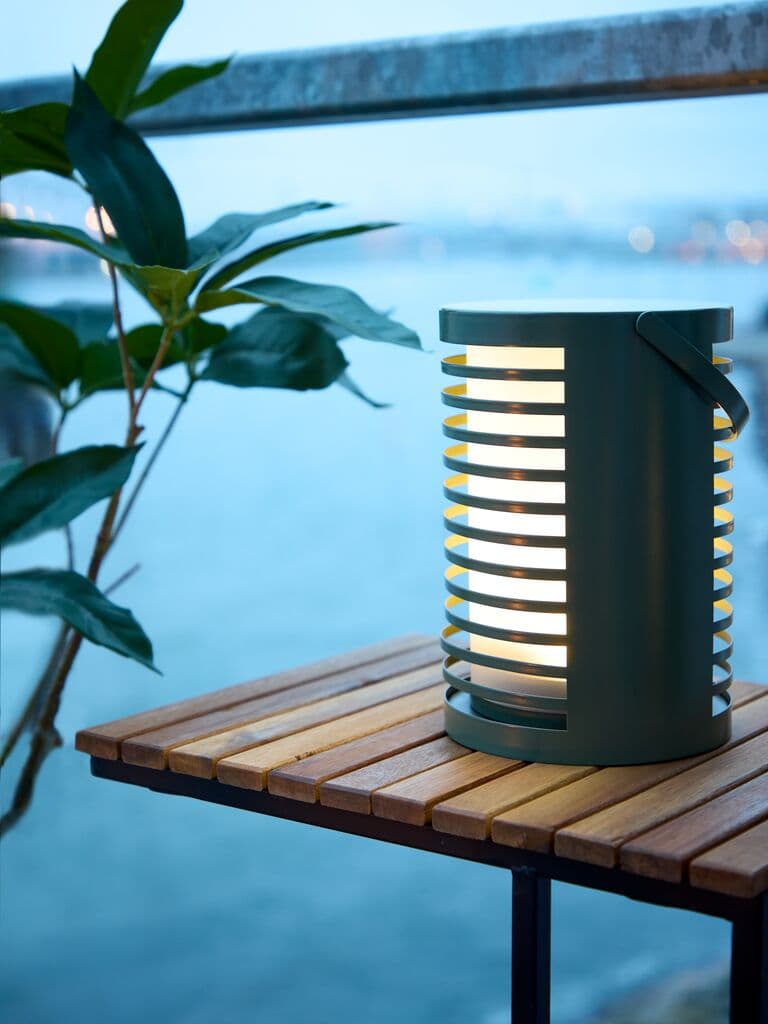 Candeeiro decorativo HAVTERNE Ø16xA22cm verde