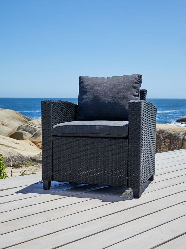 Cadeira lounge AGERMOSE preto