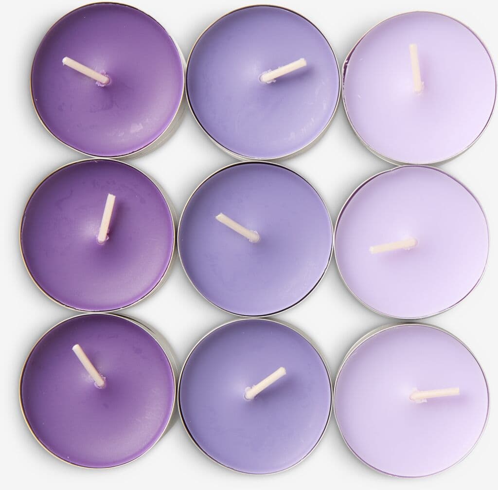 Velas pequenas KENNI 18 unidades alfazema