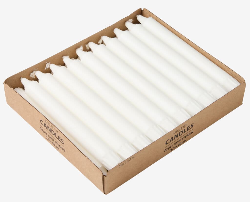 Vela KARLPETER 20cm 20 unidades