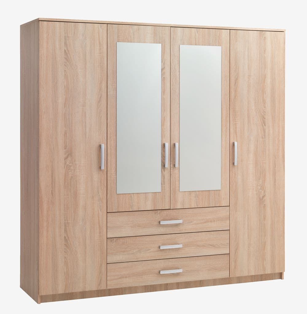 Roupeiro VELLERUP 200x200 combi cor carvalho claro
