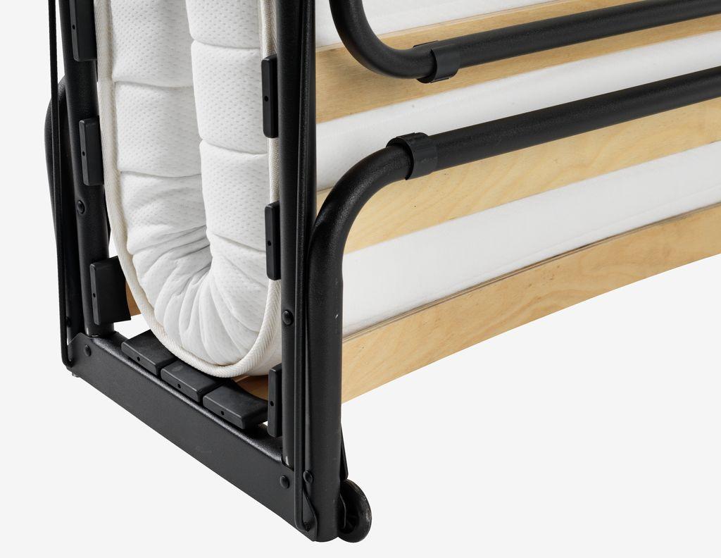 Cama de hóspedes ILSKOV 80x193 branco/preto