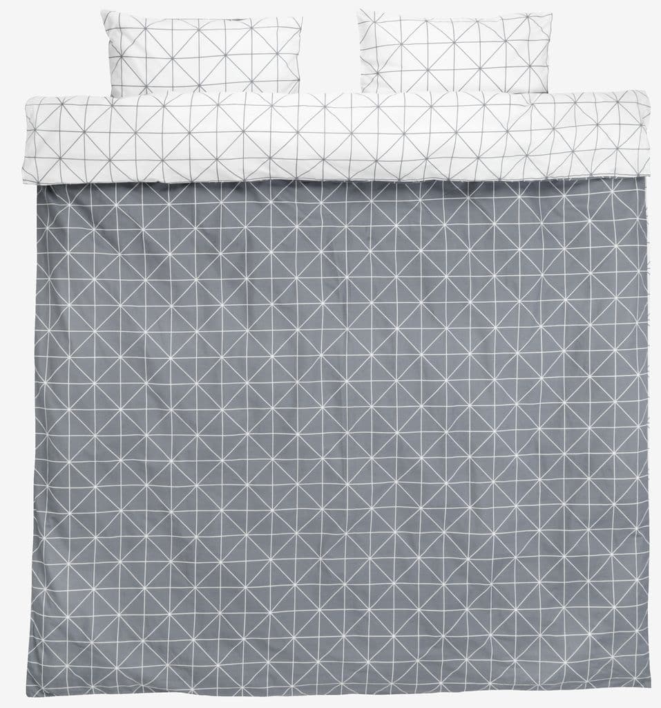 Conjunto capa edredão ATLA 240x220 cinzento