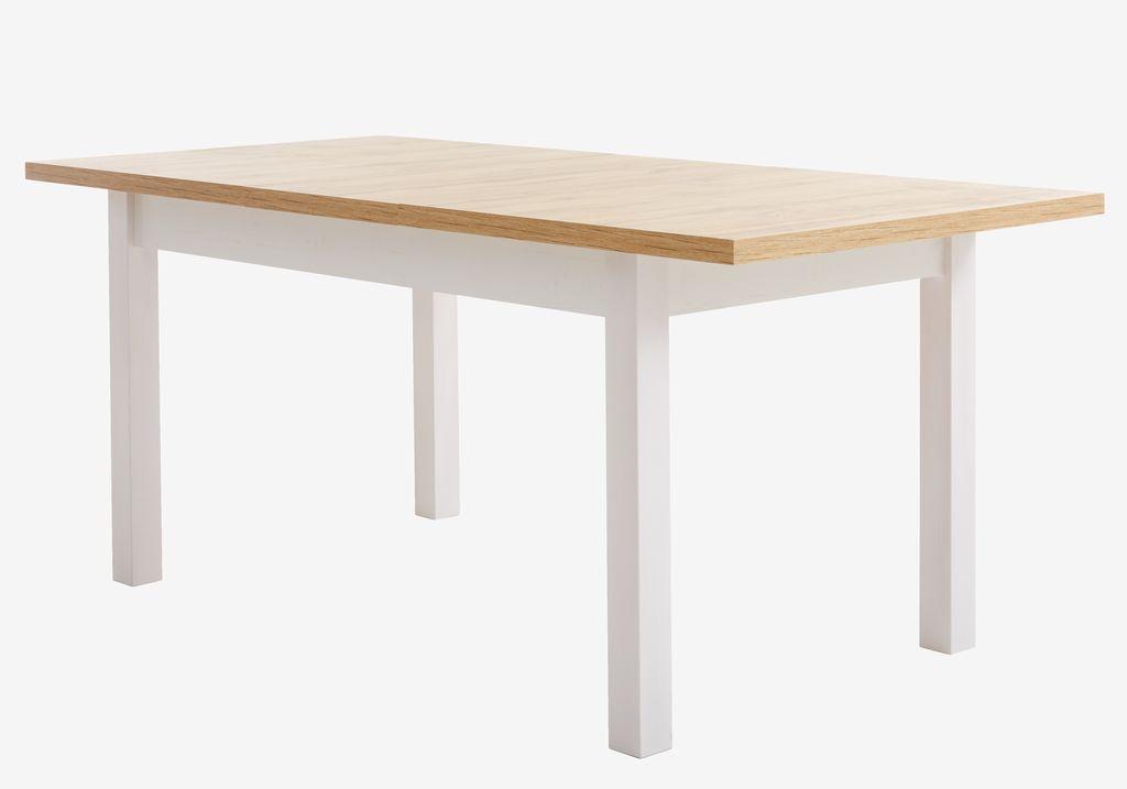 Mesa de jantar MARKSKEL 90x150/193 branco/cor carvalho