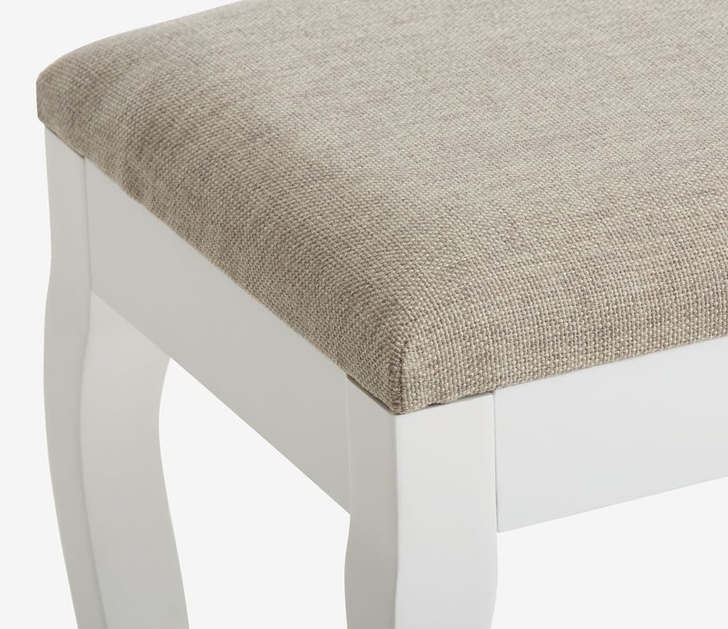 Toucador MALLING com espelho 5 gavetas branco