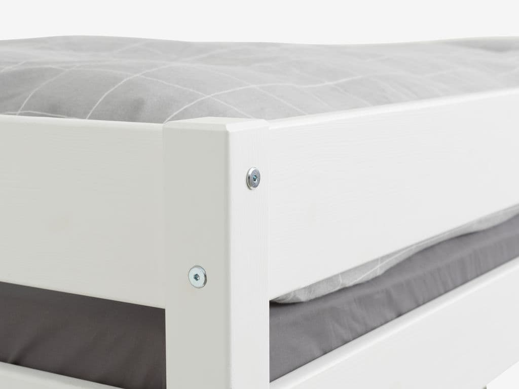 Beliche VESTERVIG 2x90x200 com escada branco