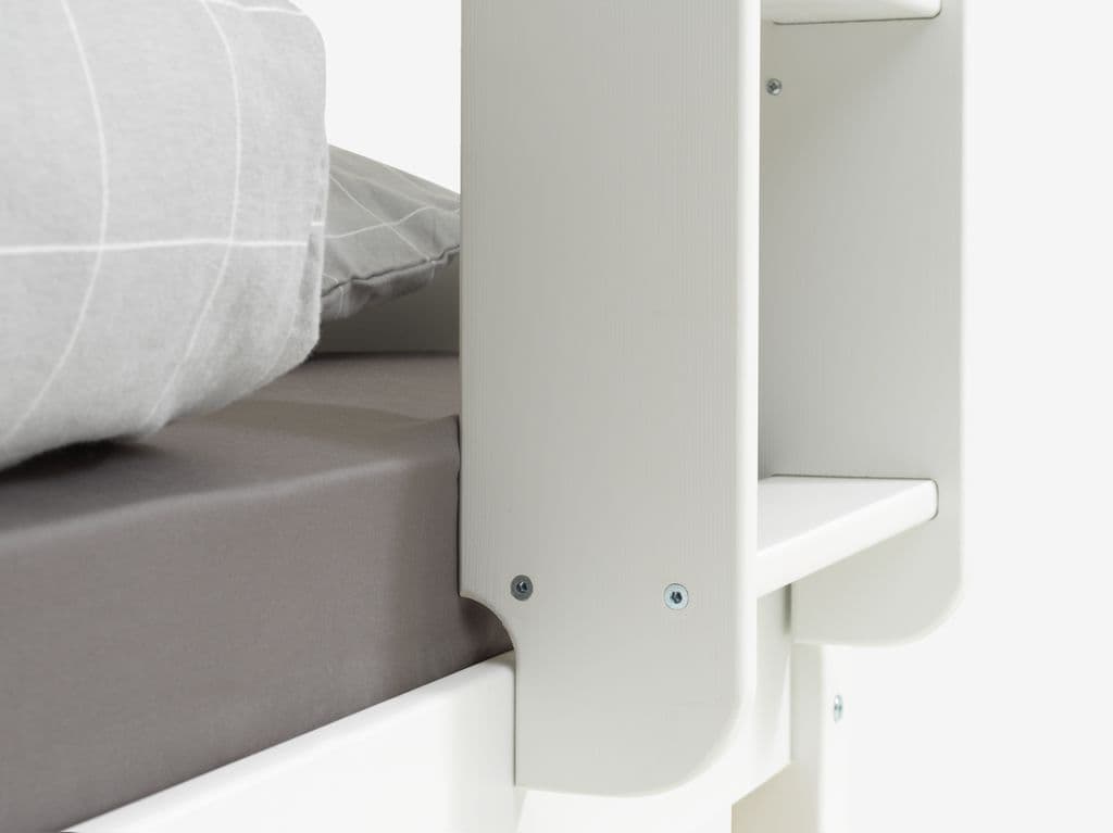 Beliche VESTERVIG 2x90x200 com escada branco