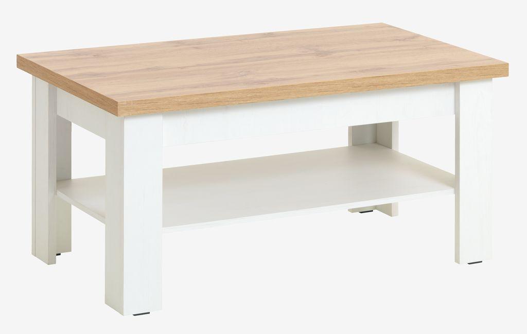 Mesa de centro MARKSKEL 60x110 branco/carvalho