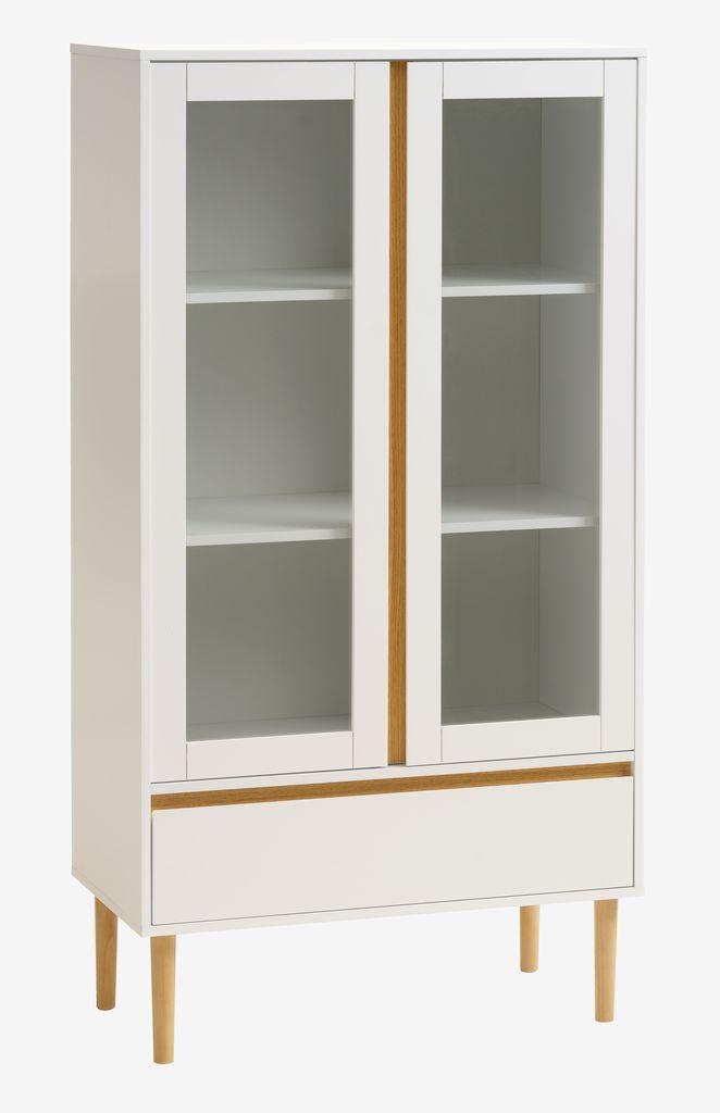 Vitrine FENSMARK 2 portas branco/carvalho