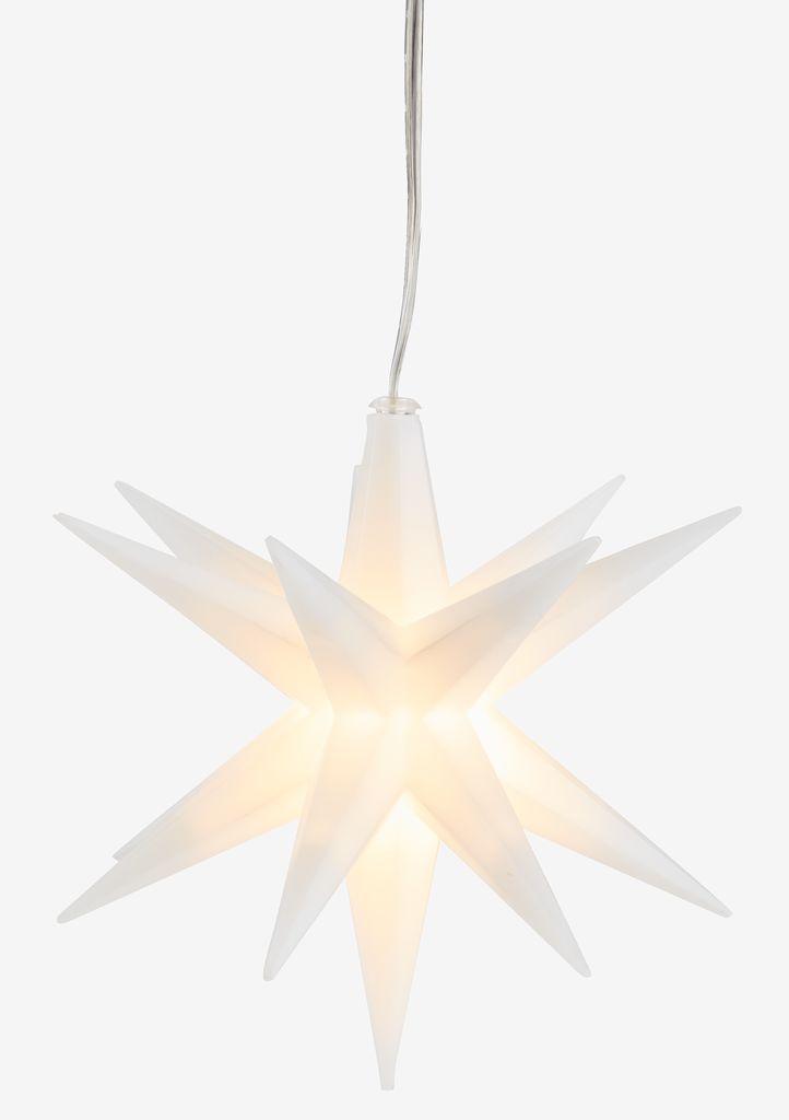 Estrela de Natal HEULANDIT Ø12 cm com LED e temporizador