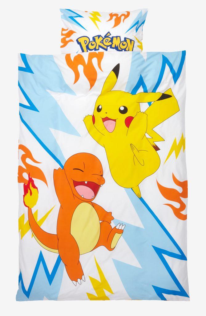 Conjunto capa edredão POKEMON 155x220 amarelo