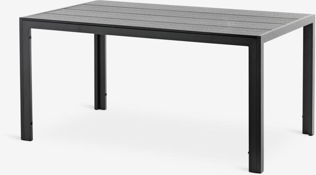 Mesa de jardim MADERUP L90xC150 preto