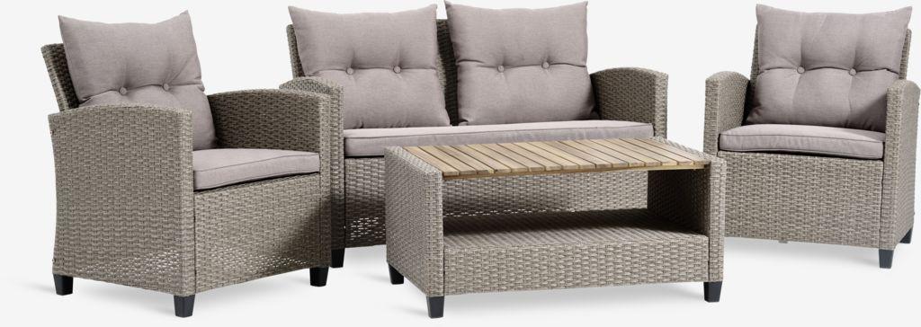 Lounge set VEN 4 lugares natural