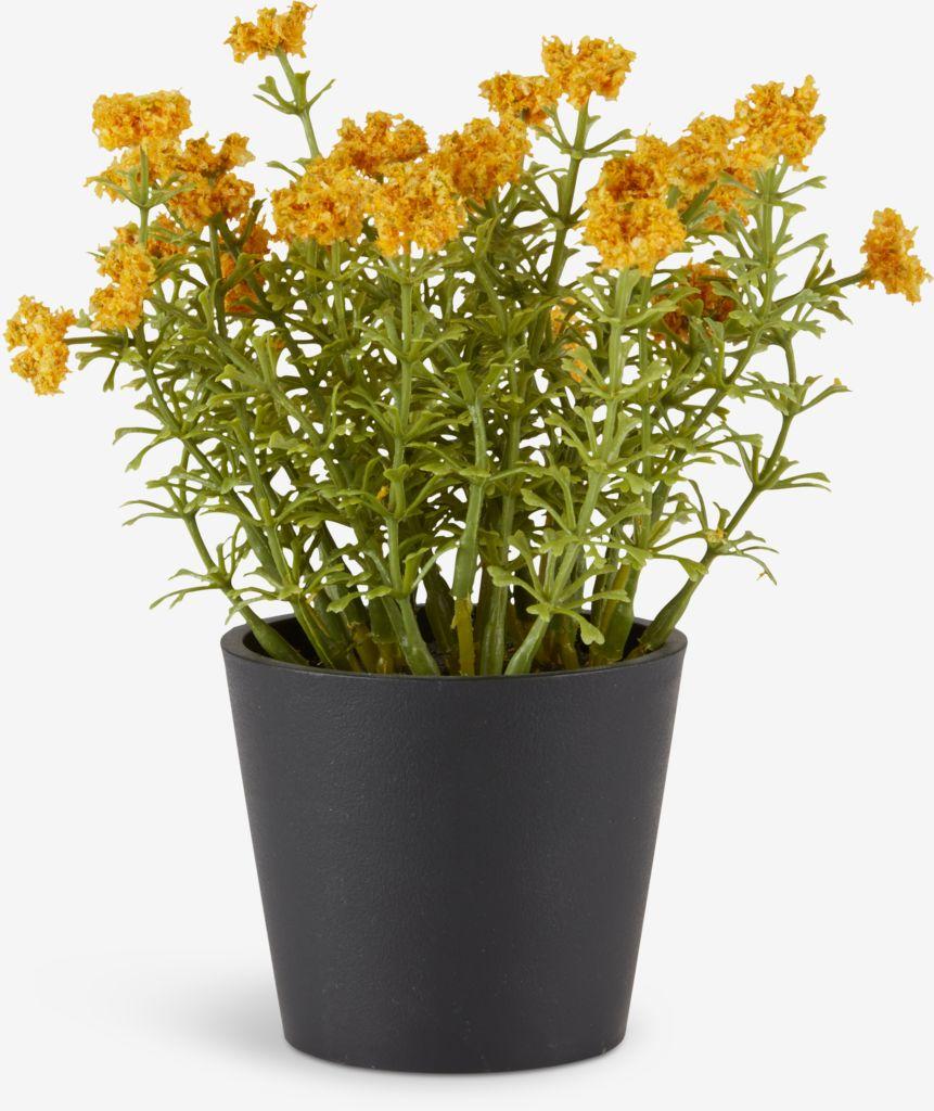 Planta artificial KALLE Ø13xA16cm amarelo