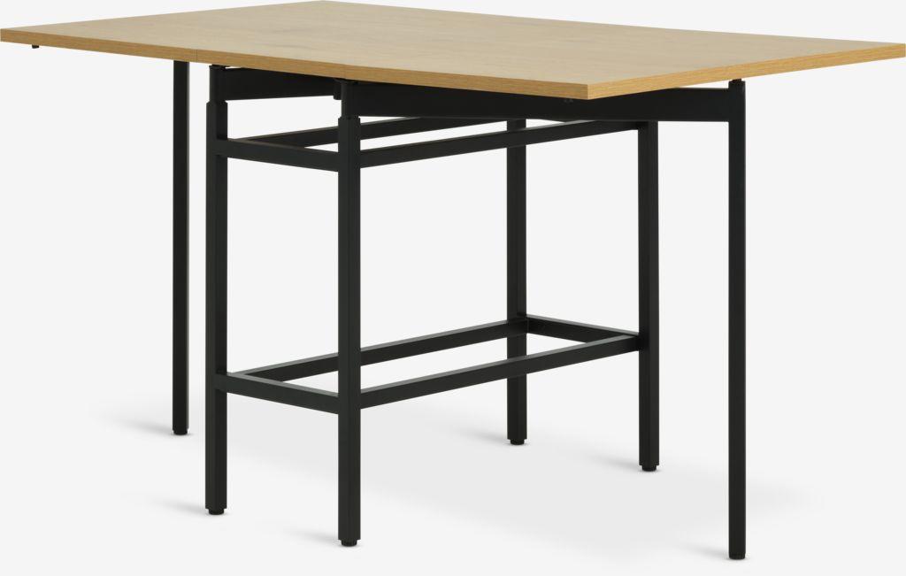 Mesa de jantar FOLDINGBRO 75x38/84/130 cor carvalho