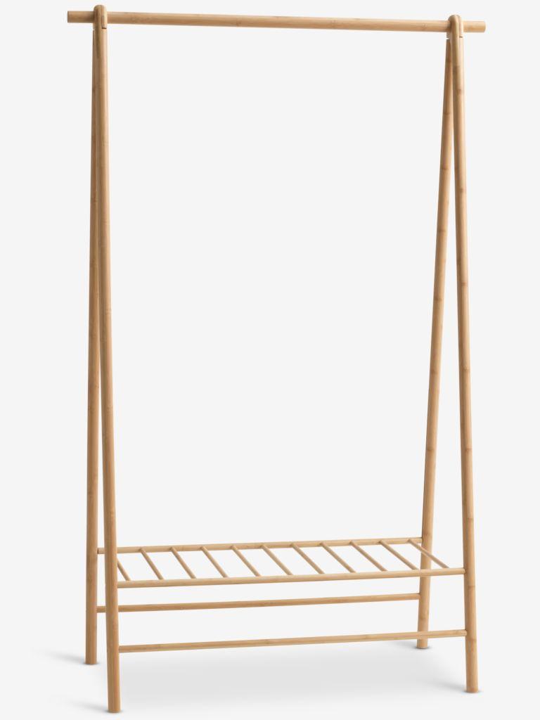 Suporte para cabides VANDSTED 1 prateleira bambu