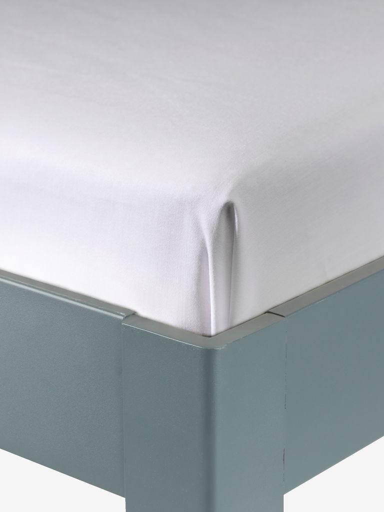 Lençol cetim 240x280cm branco KRONBORG