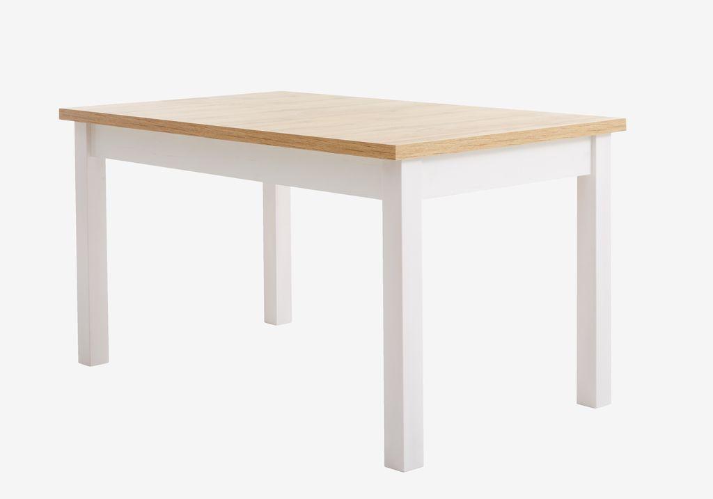 Mesa de jantar MARKSKEL 90x150/193 branco/cor carvalho